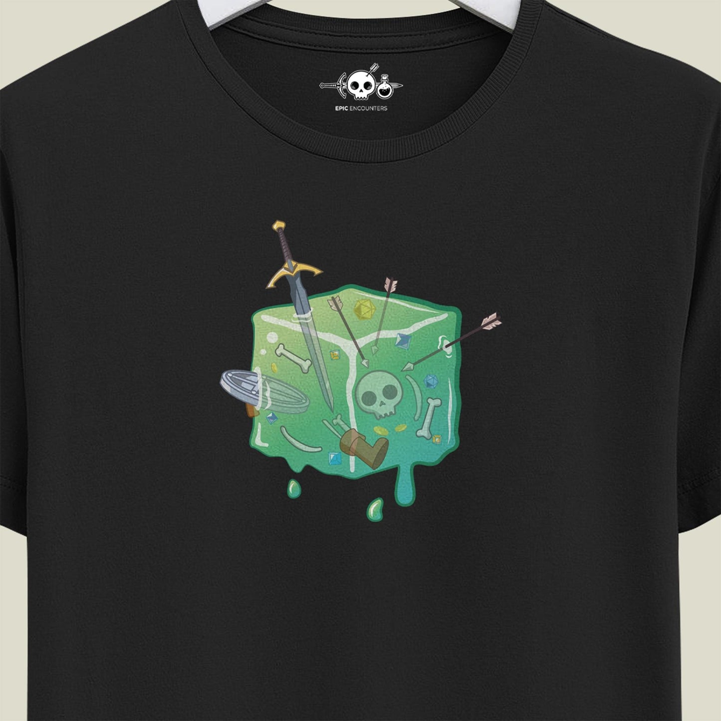 Gelatinous Cube Shirt / DnD Fantasy T-Shirt / Role-Playing Game Shirt / Graphic Shirt / Magic T Shirt / RPG T Shirt / Gift for DnD Fans