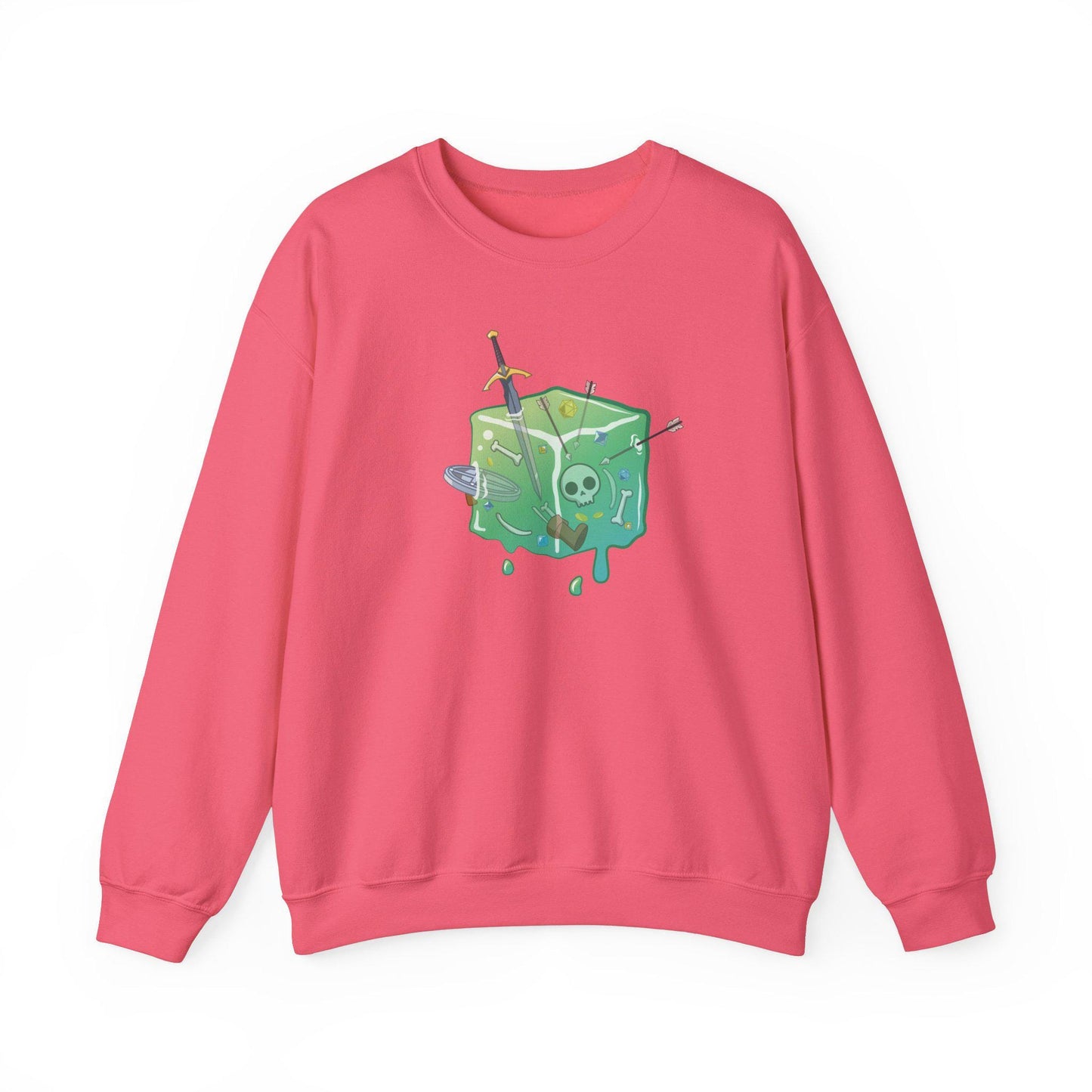 Gelatinous Cube Crewneck Sweatshirt / DnD Fantasy Shirt / Role-Playing Game Shirt / Magic T Shirt / RPG T Shirt / Gift for DnD Fans