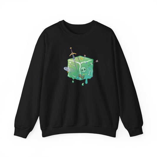 Gelatinous Cube Crewneck Sweatshirt / DnD Fantasy Shirt / Role-Playing Game Shirt / Magic T Shirt / RPG T Shirt / Gift for DnD Fans