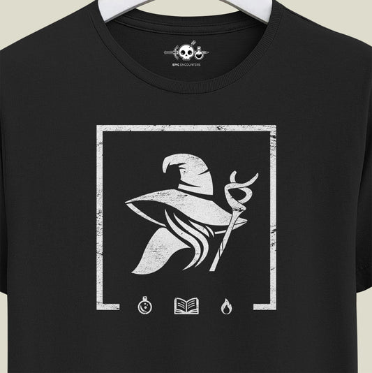 Wizard T-Shirt Logo / Fantasy T-Shirt / Role-Playing Game Shirt / Logo Graphic Shirt / Magic T Shirt / DND T Shirt / Gift for D&D Fans